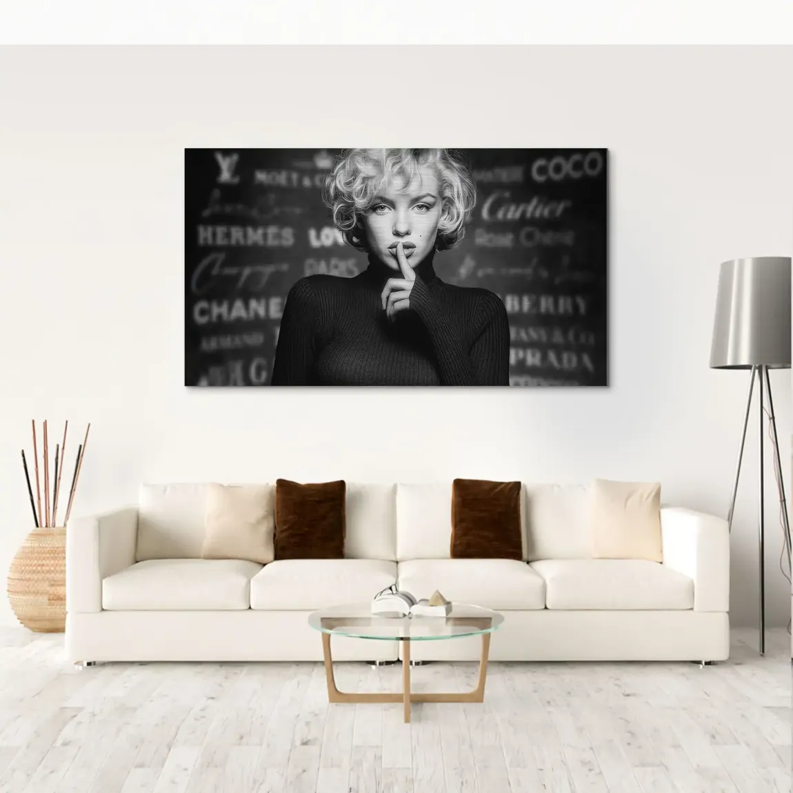 Marilyn Monroe Black Secret Alu Gebürstet