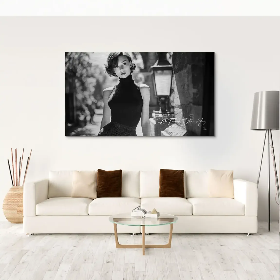 Audrey Hepburn Paris Elegance Alu Gebürstet