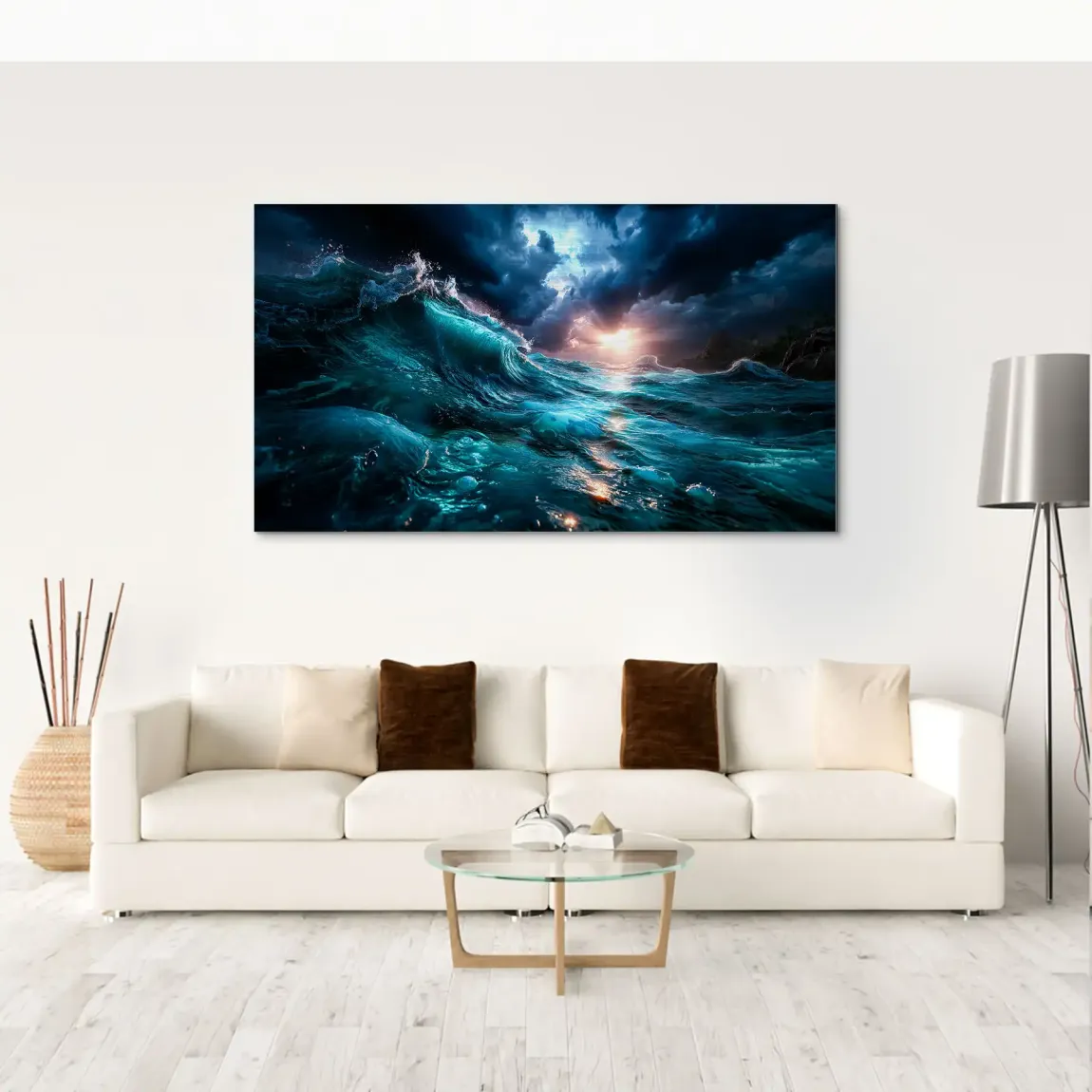 Wildes Meer Alu Gebürstet