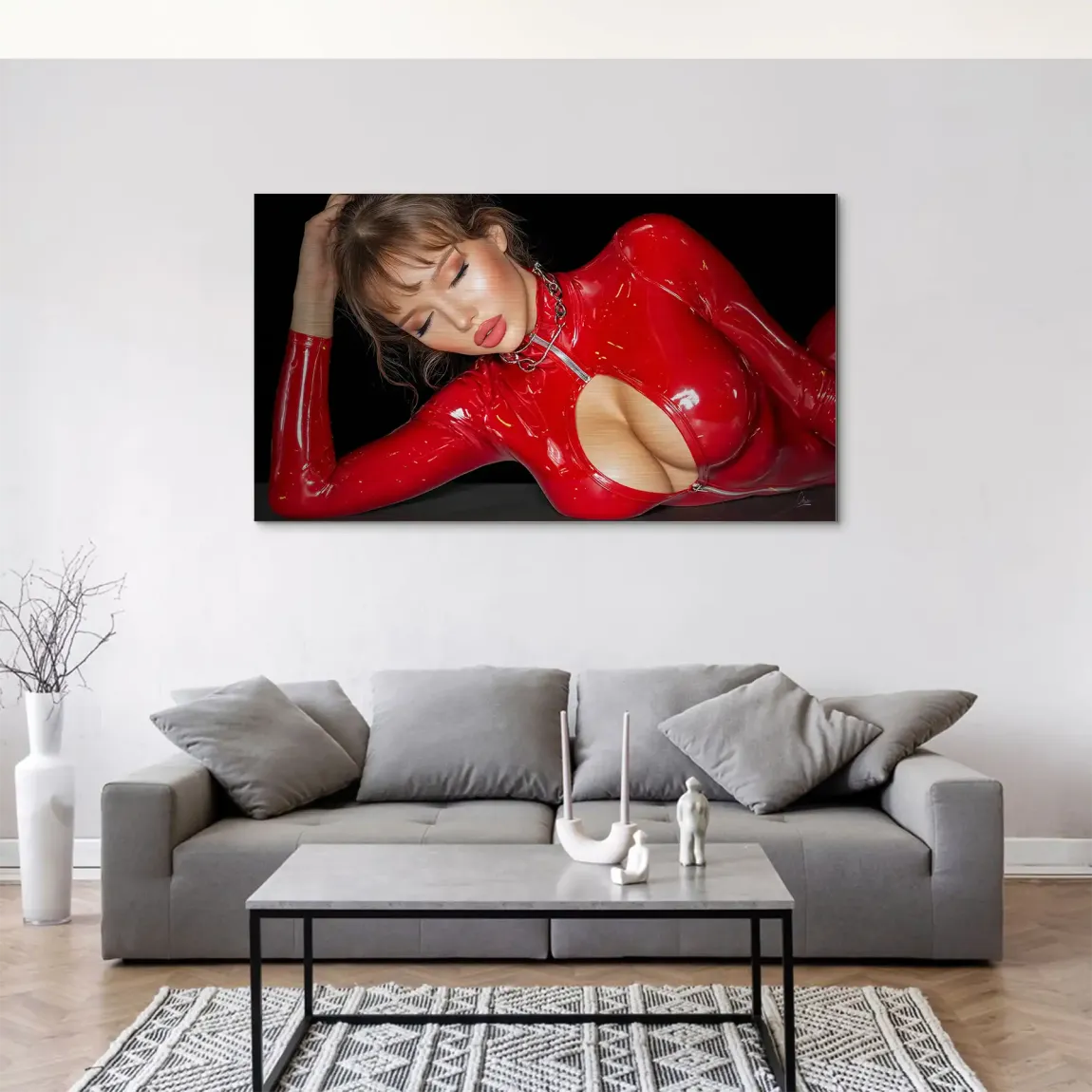 Rote Verführung Alu Gebürstet