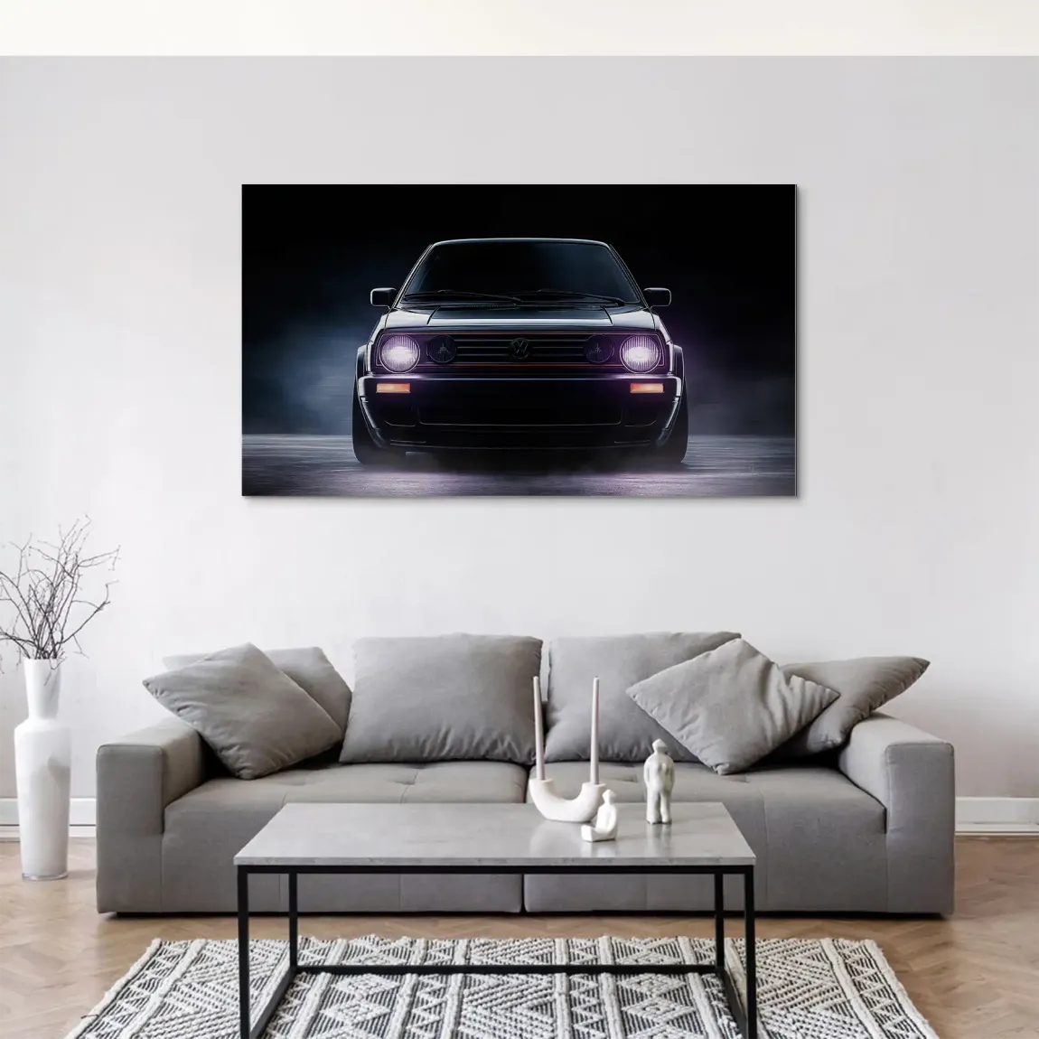 VW Golf Old School Alu Gebürstet