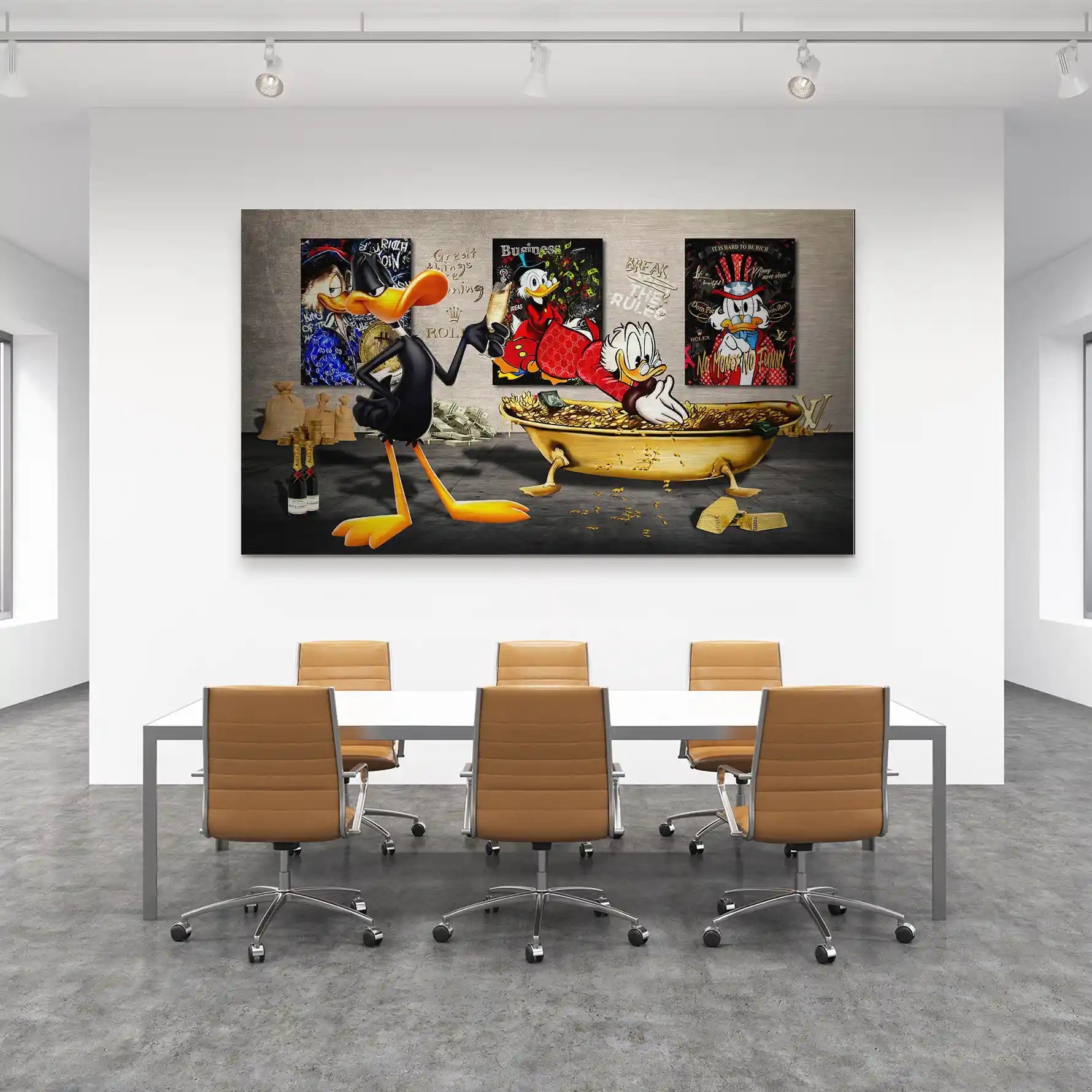 Duffy u. Dagobert Pop Art Alu Gebürstet INGALERIE