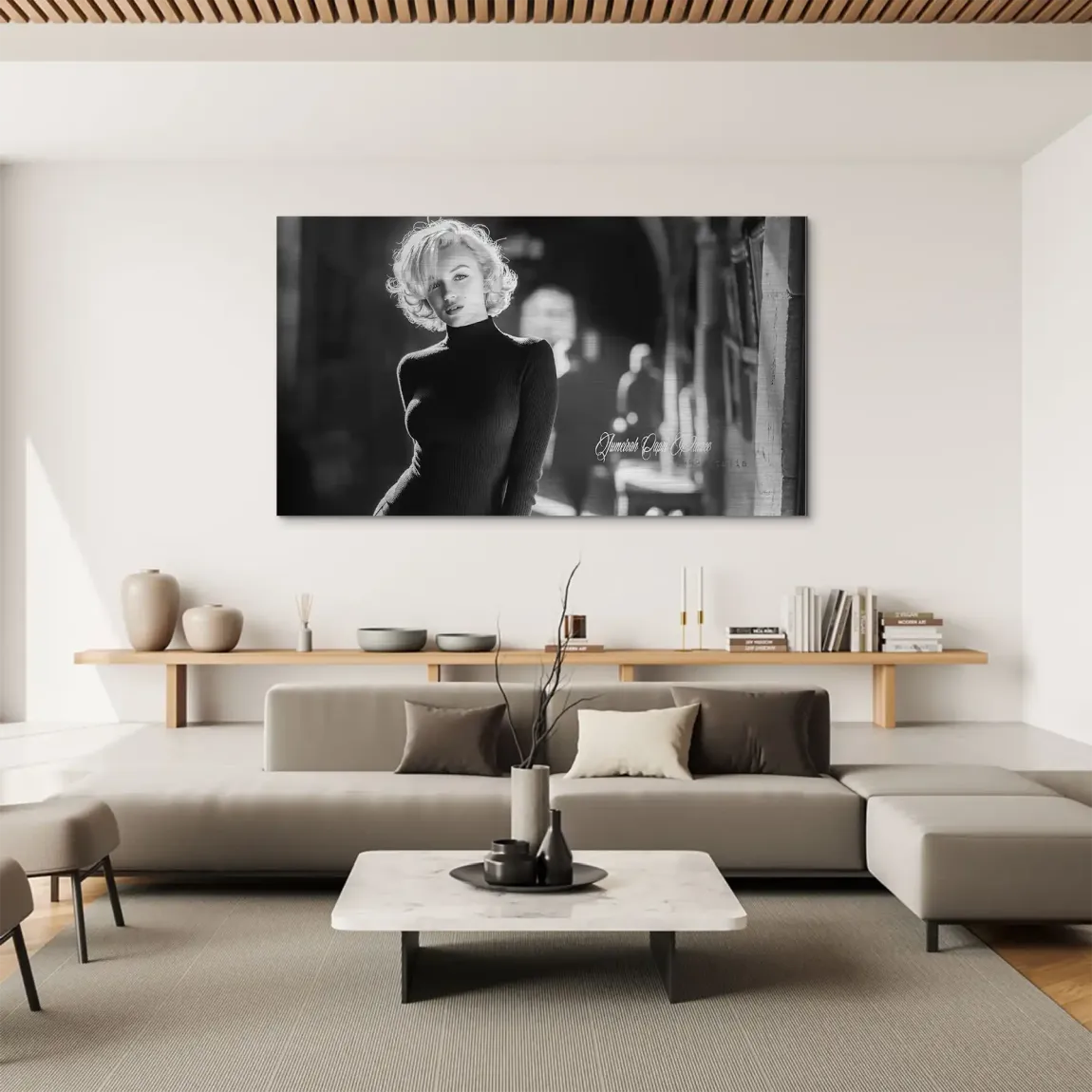 Marilyn Monroe Capri Aluminiumbild gebürstet
