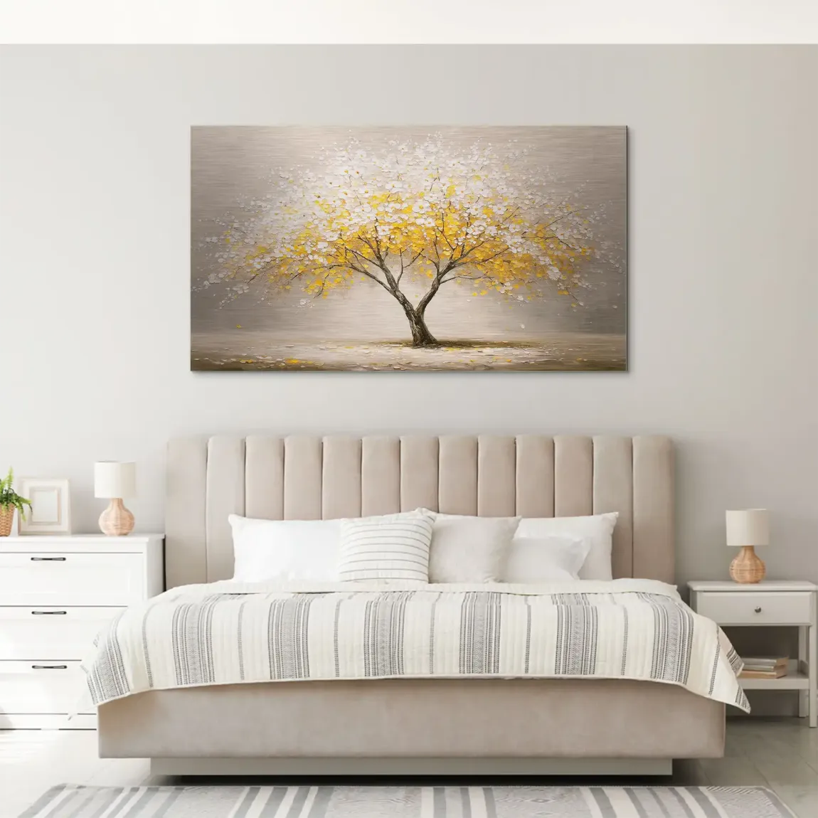 Golden Tree Art Alu Gebürstet