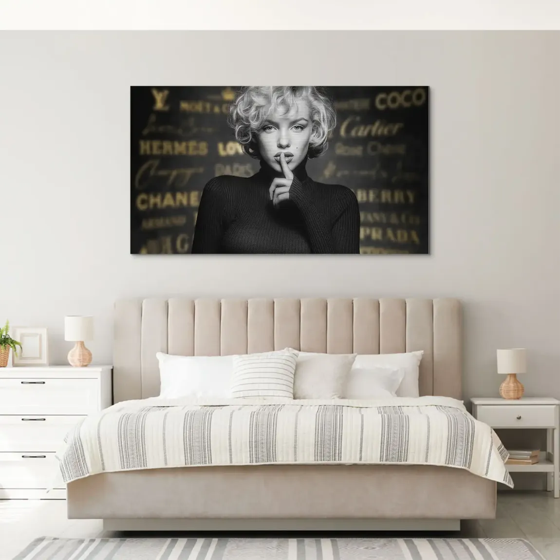 Marilyn Monroe Secret Glamour Alu Gebürstet