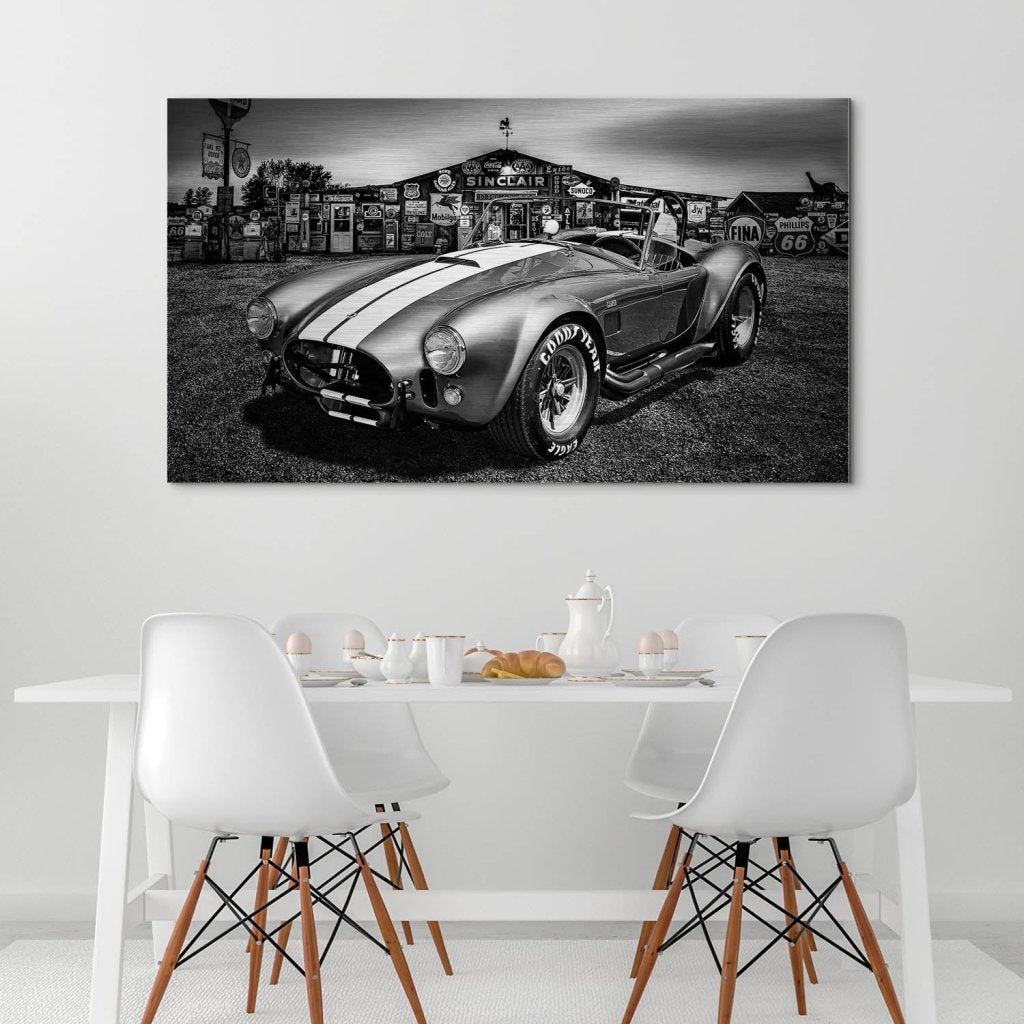 AC Cobra Abstrakt Silver Alu Gebürstet Bild INGALERIE
