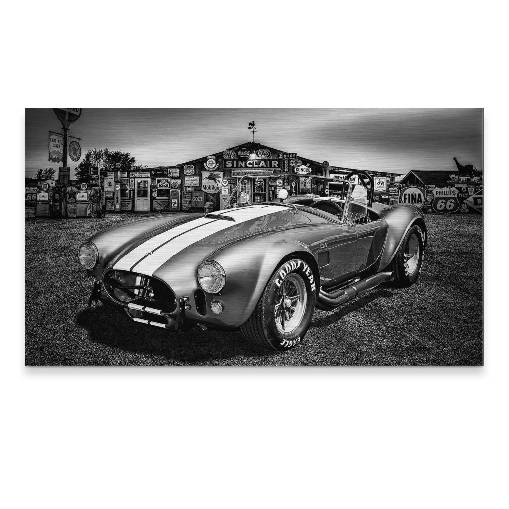 AC Cobra Abstrakt Silver Alu Gebürstet Bild INGALERIE
