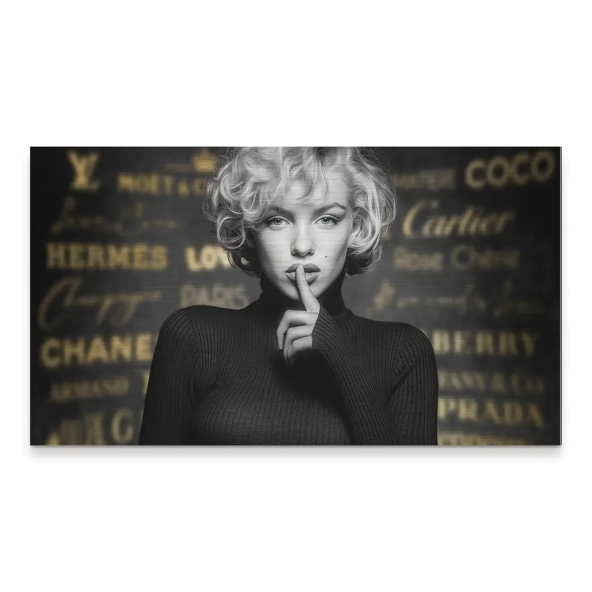 Marilyn Monroe Secret Glamour Alu Gebürstet