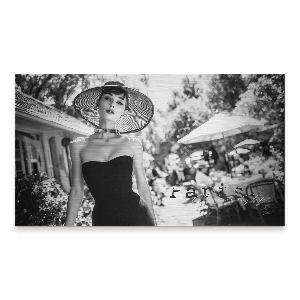 Audrey Hepburn Summer Style Alu Gebürstet