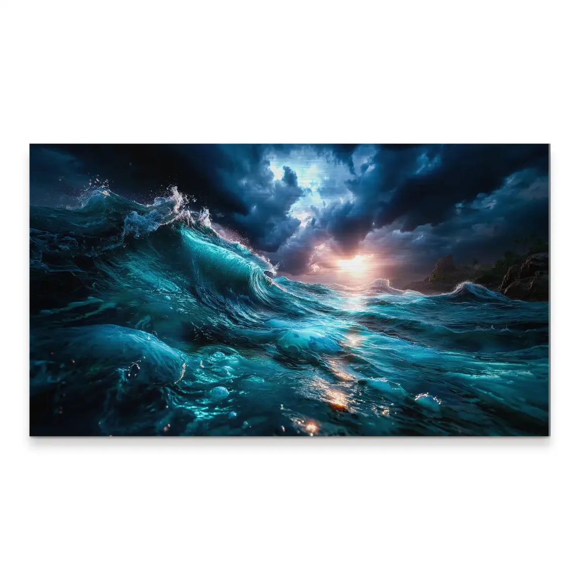 Wildes Meer Alu Gebürstet