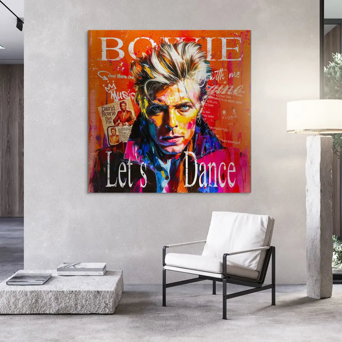 David Bowie Sound and Color Alu Gebürstet Bild