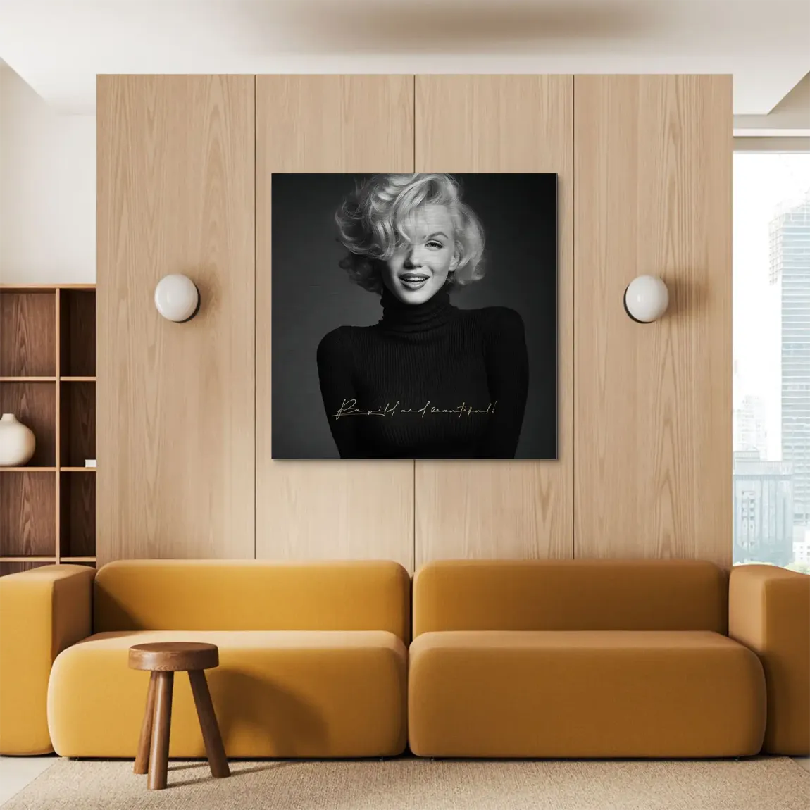 Marilyn Monroe Be Wild Aluminiumbild gebürstet