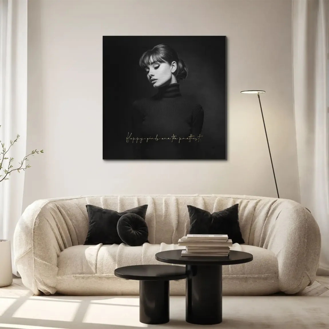 Audrey Hepburn Pretty Aluminiumbild gebürstet