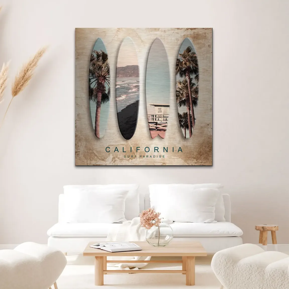 California Coast Art Alu Gebürstet Bild