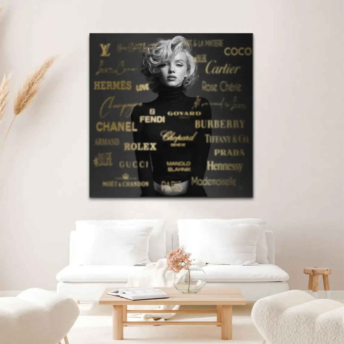Marilyn Monroe Luxury Alu Gebürstet Bild
