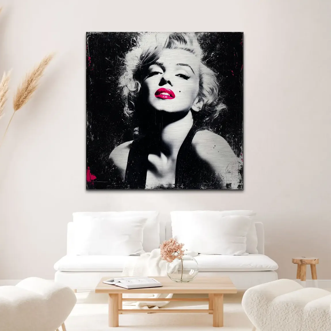 Monroe Noir Art Alu Gebürstet Bild