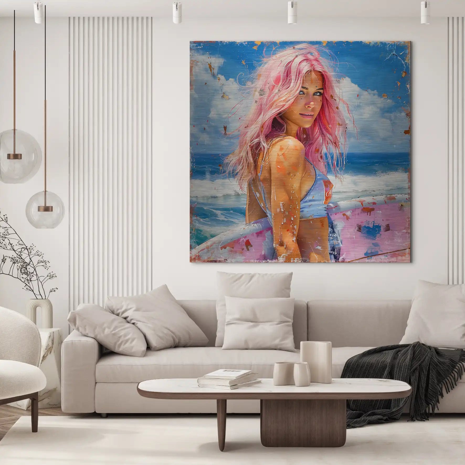 Beach Girl Nr.4 Alu Gebürstet Bild INGALERIE