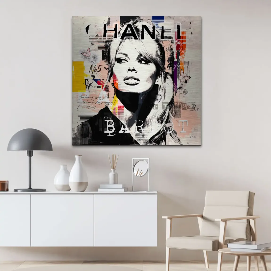 Bardot Ikone Alu Gebürstet Bild