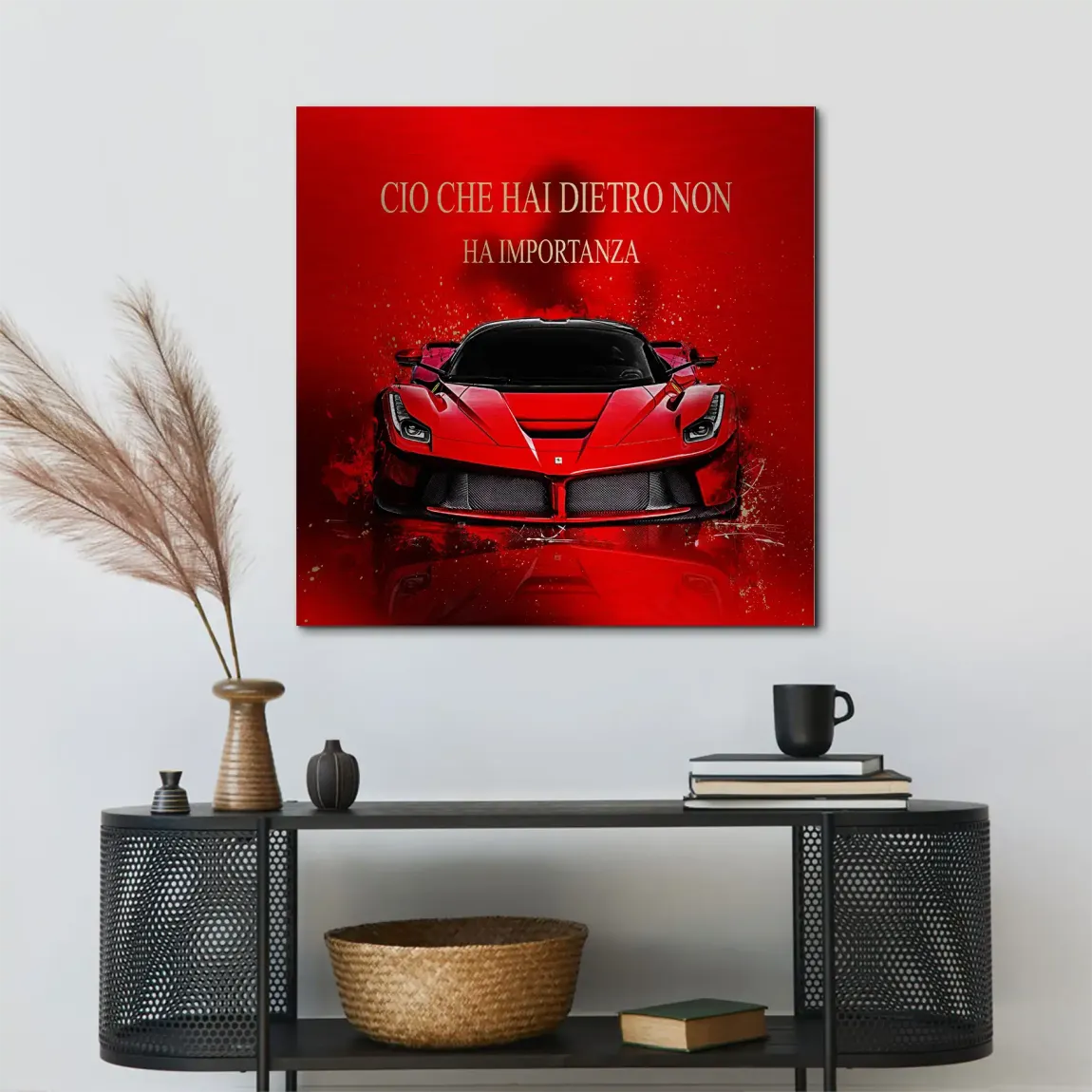Red Velocity La Ferrari Alu Gebürstet Bild
