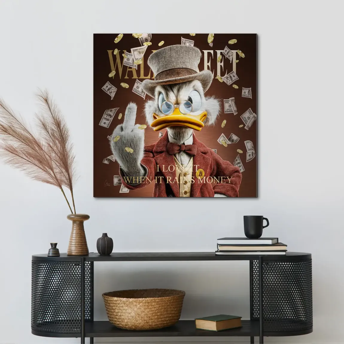 Money Empire Dagobert Duck Alu Gebürstet Bild