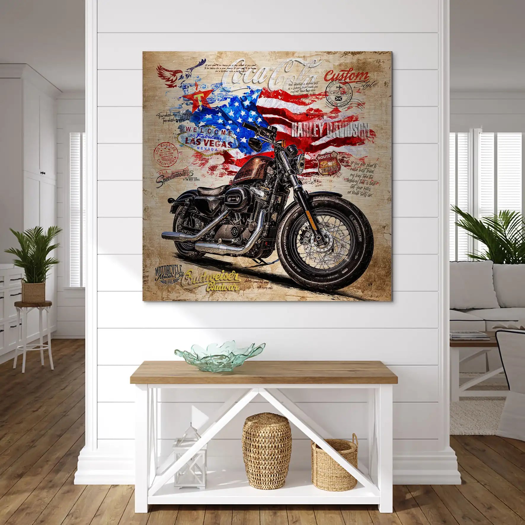 American Pulse auf gebürstetem Aluminium INGALERIE