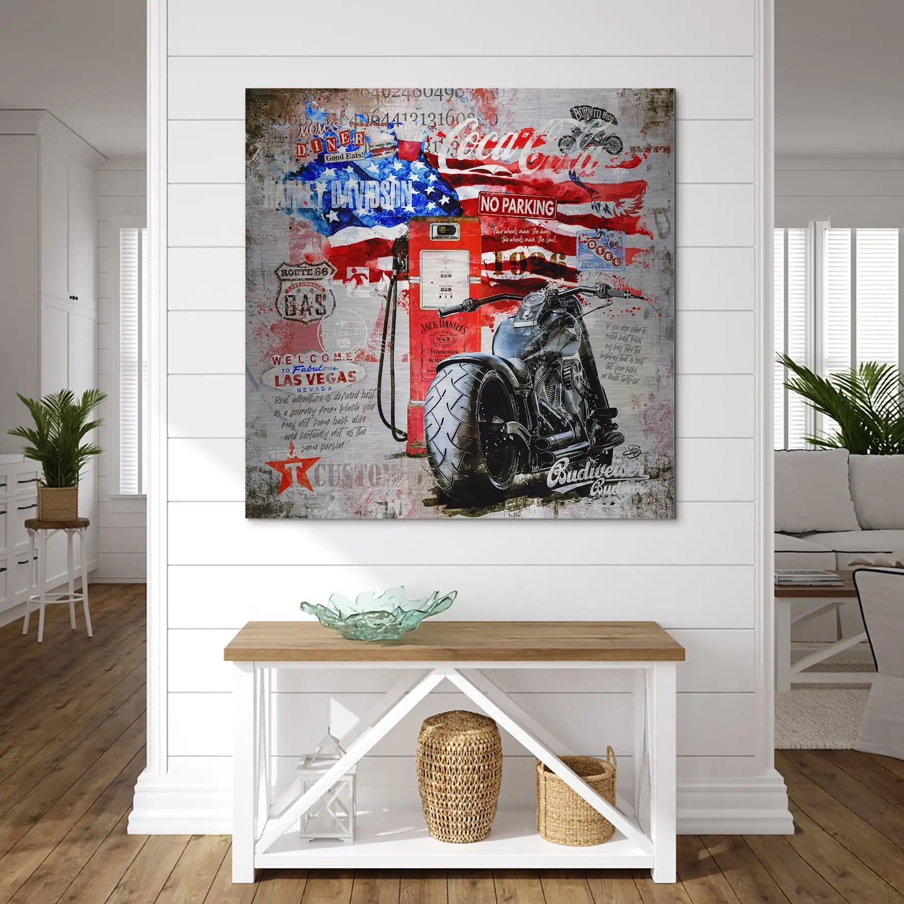 Ride the American Soul – Harley Alu gebürstet Bild INGALERIE