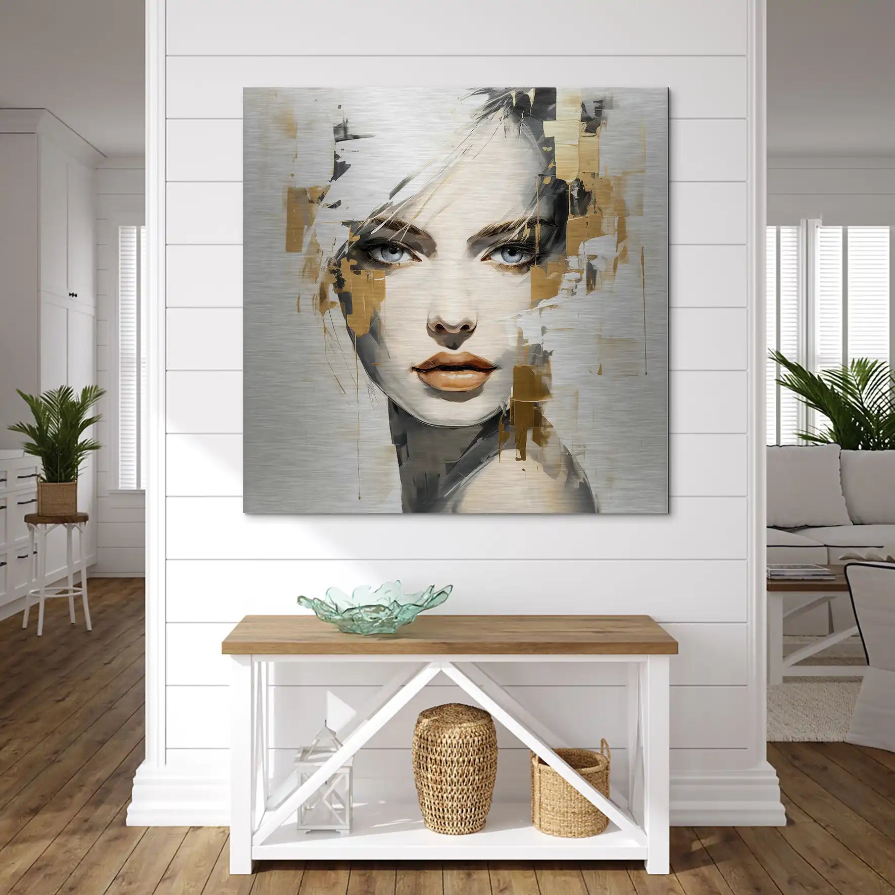 Golden Muse Alu gebürstet Bild INGALERIE