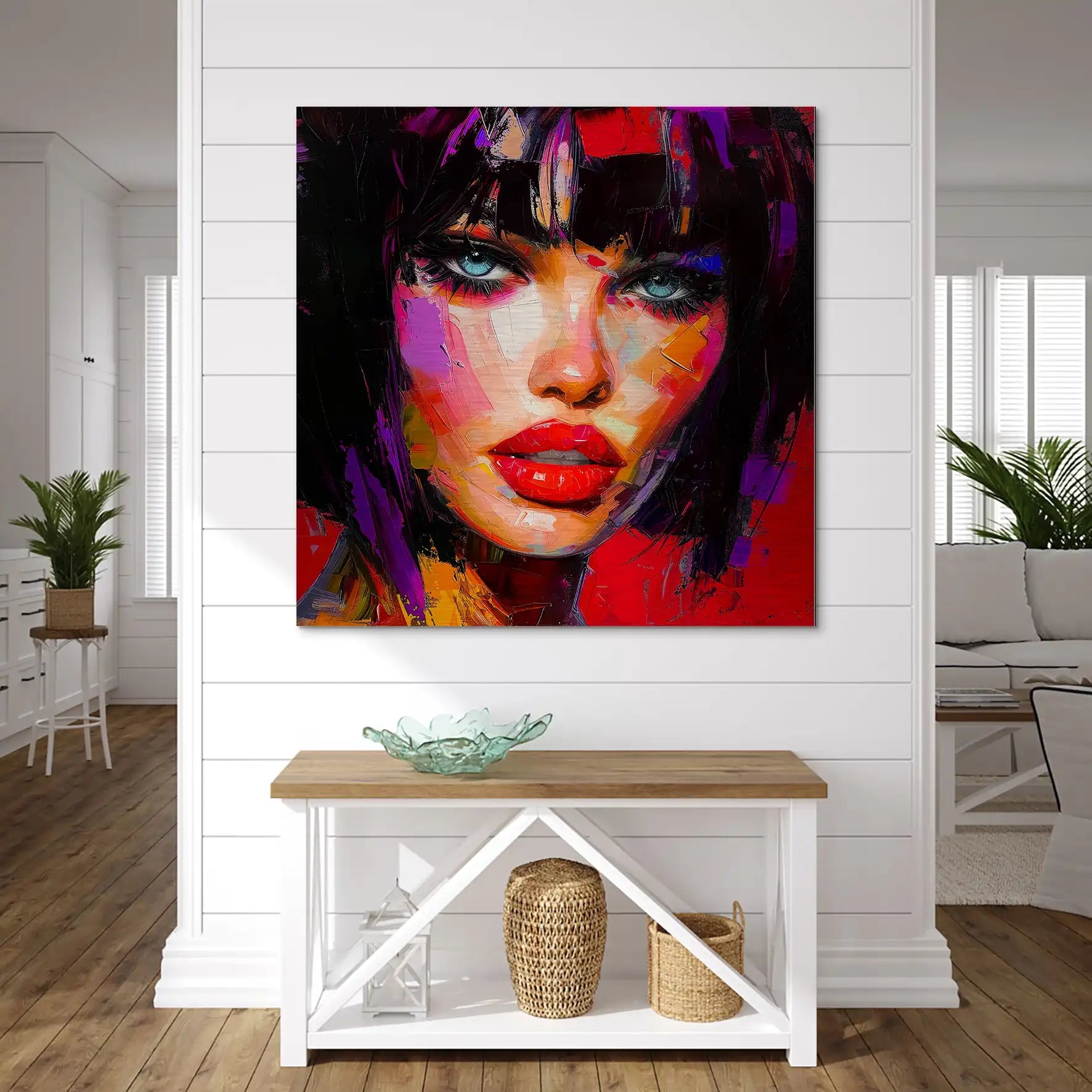 Abstrakt Red Beauty Alu Gebürstet Bild INGALERIE