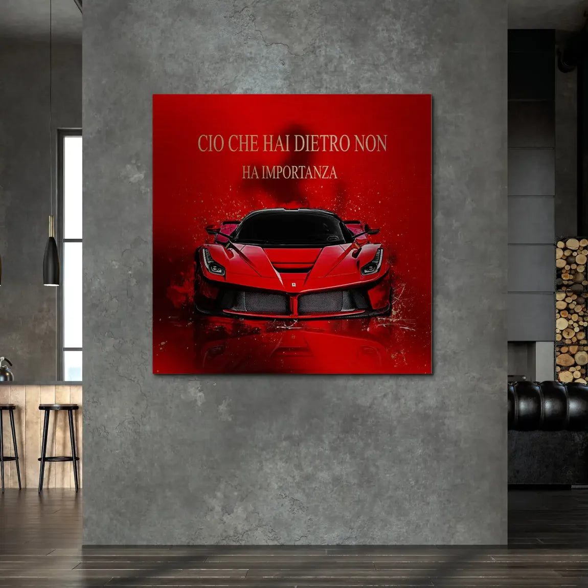 Red Velocity La Ferrari Alu Gebürstet Bild