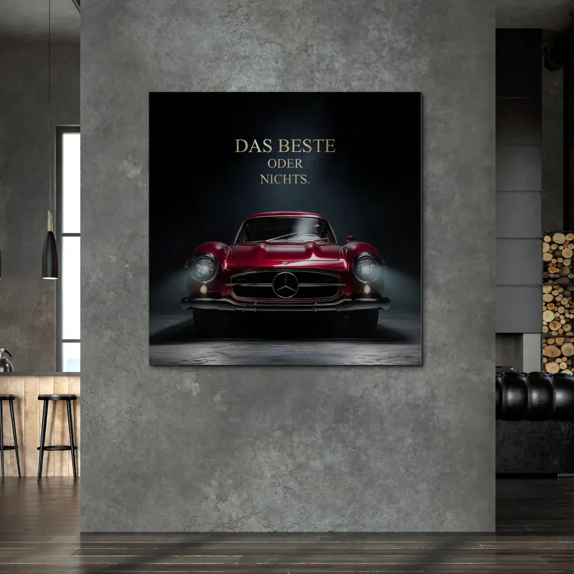 Red Legend Mercedes 300SL Alu Gebürstet Bild