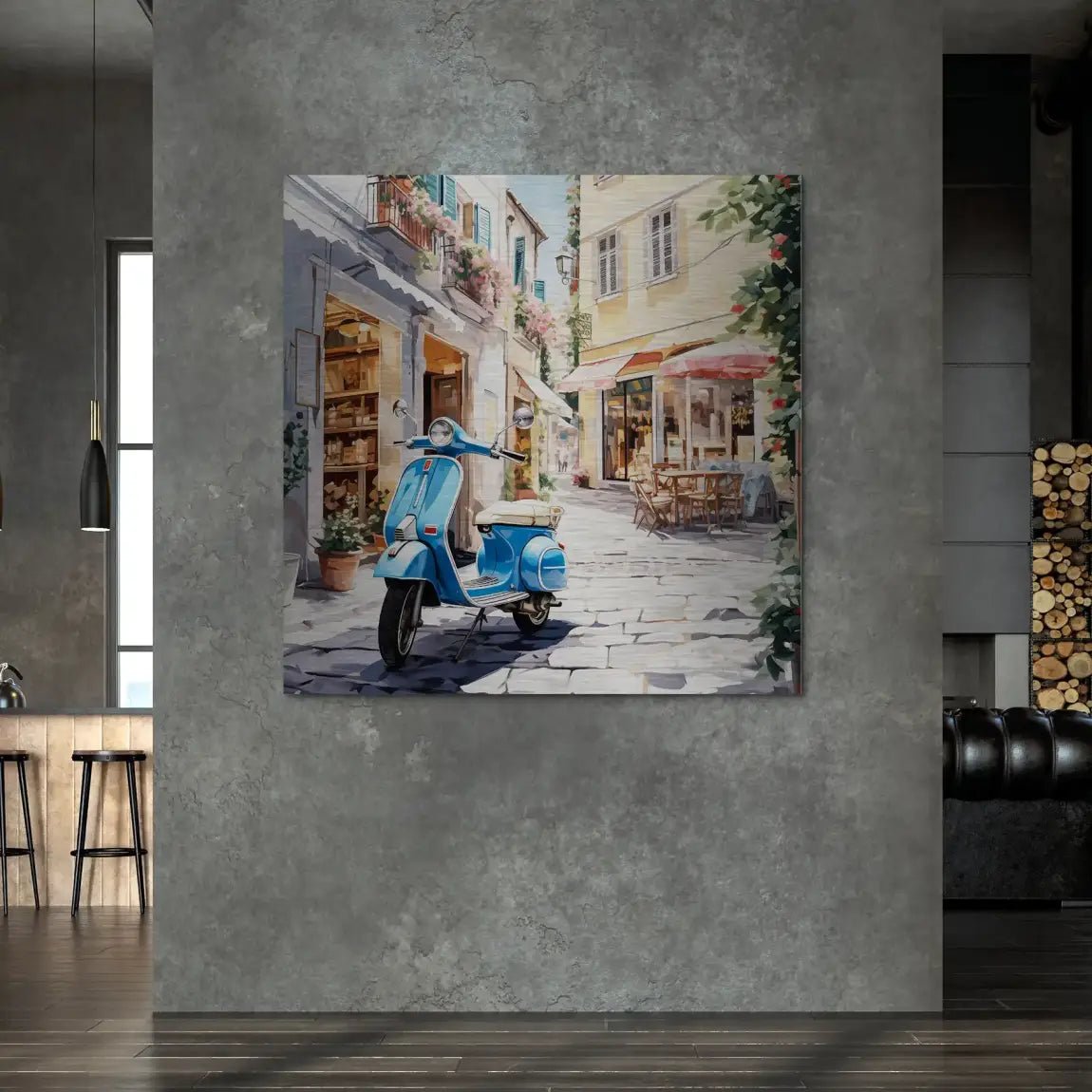 Italy Flair Alu Gebürstet Bild INGALERIE