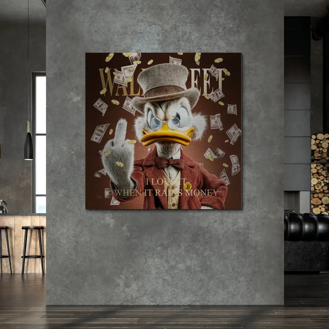 Money Empire Dagobert Duck Alu Gebürstet Bild