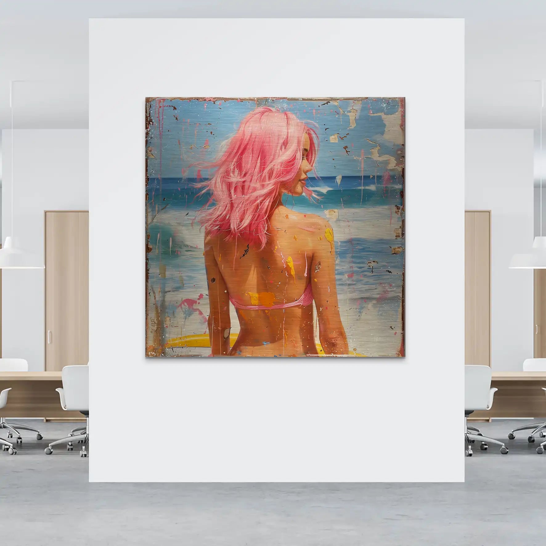 Beach Girl Nr.3 Alu Gebürstet Bild INGALERIE
