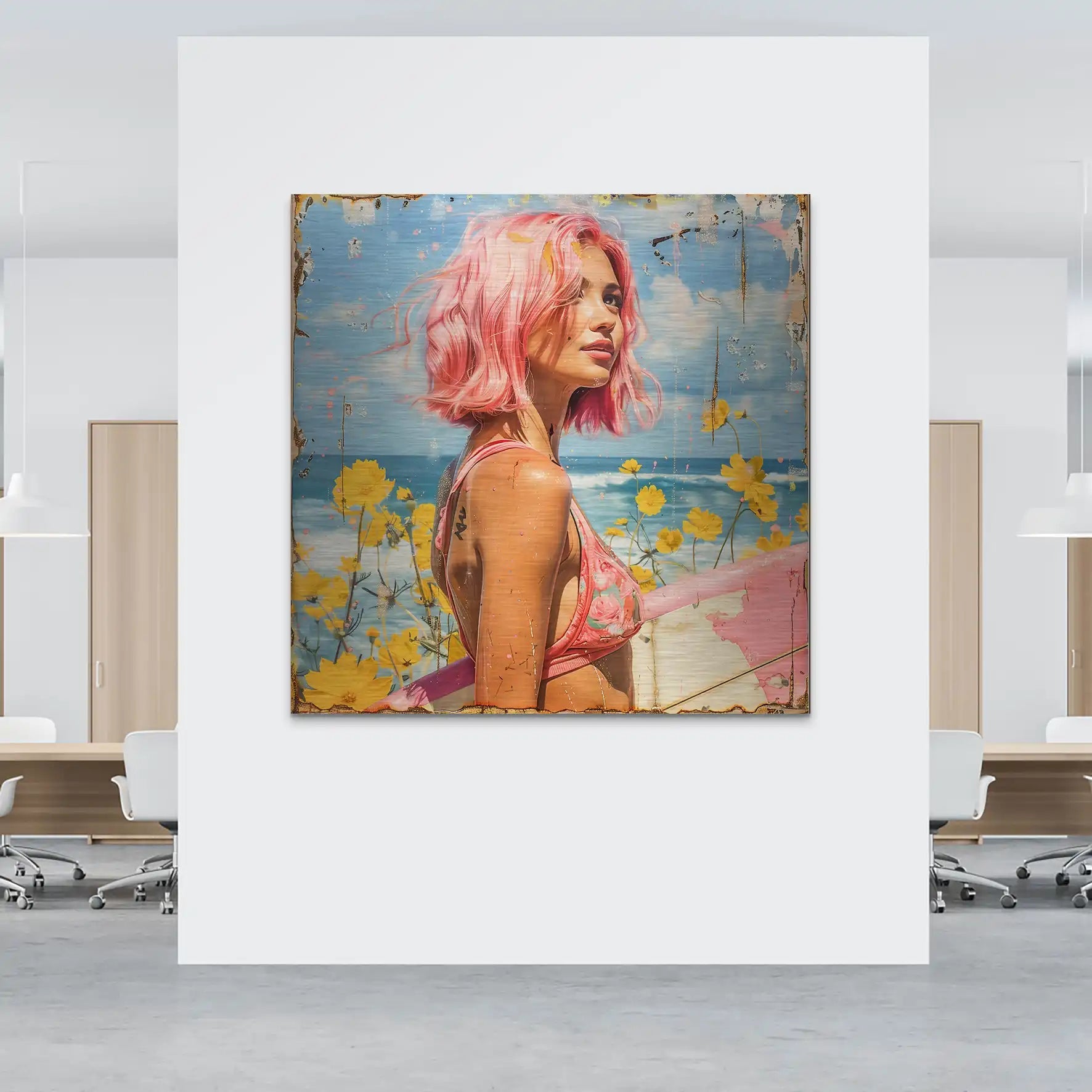 Beach Girl Nr.2 Alu Gebürstet Bild INGALERIE