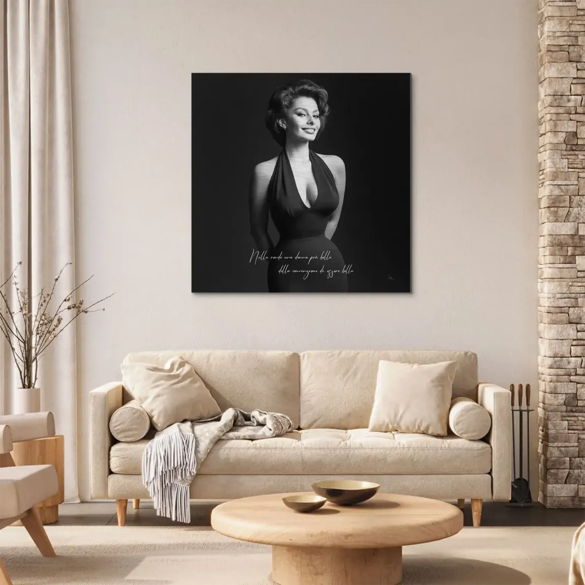 Sophia Diva Aluminiumbild gebürstet