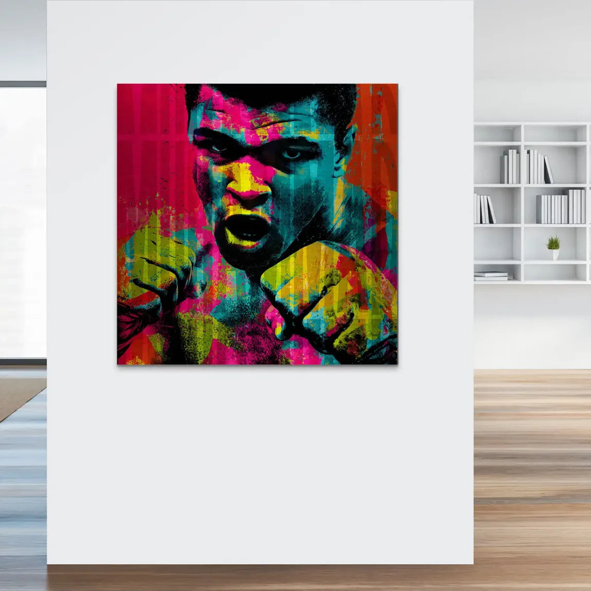 Muhammad Ali The Greatest in Color Alu Gebürstet Bild INGALERIE