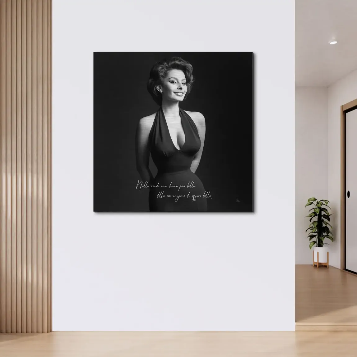 Sophia Diva Aluminiumbild gebürstet