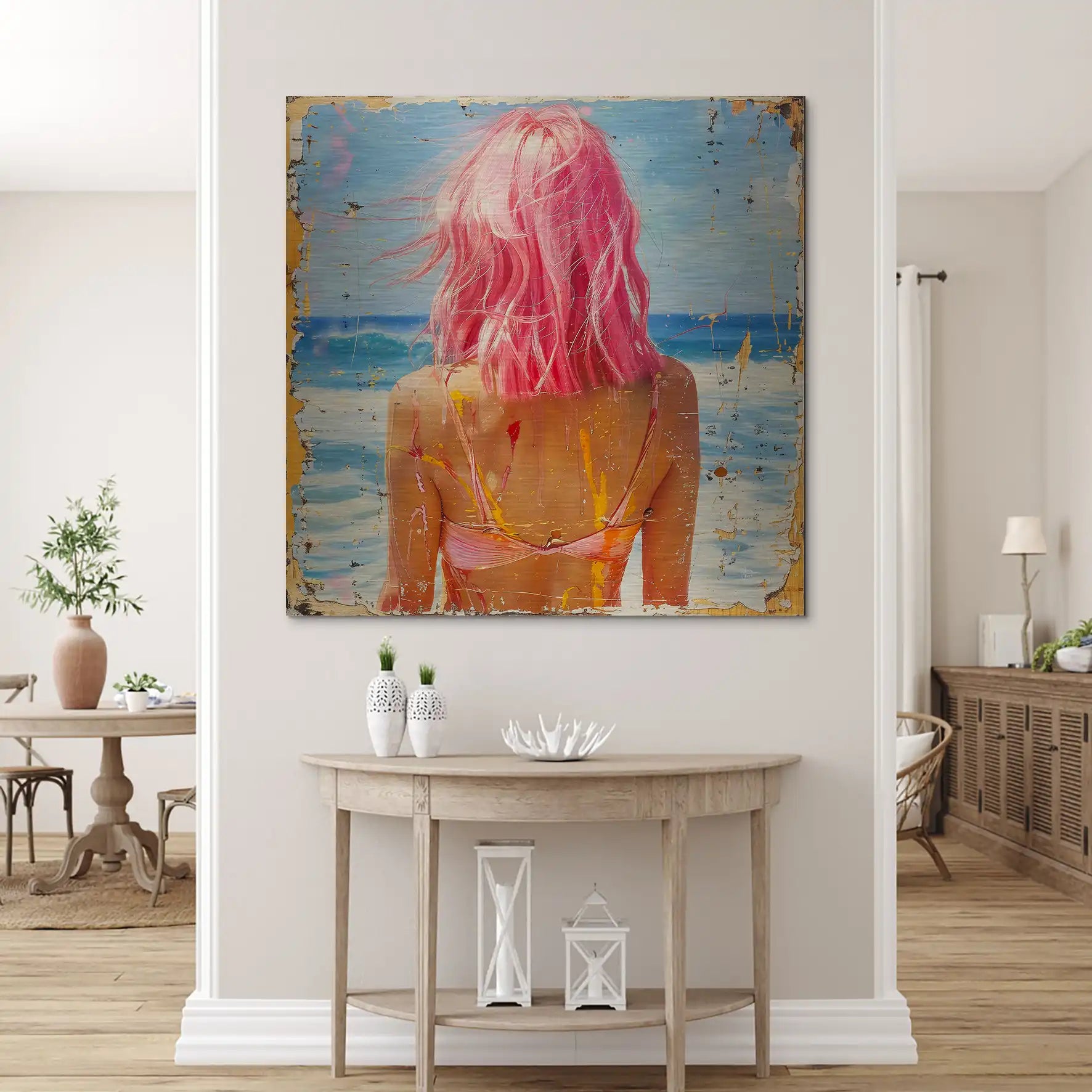 Beach Girl Nr.5 Alu Gebürstet Bild INGALERIE