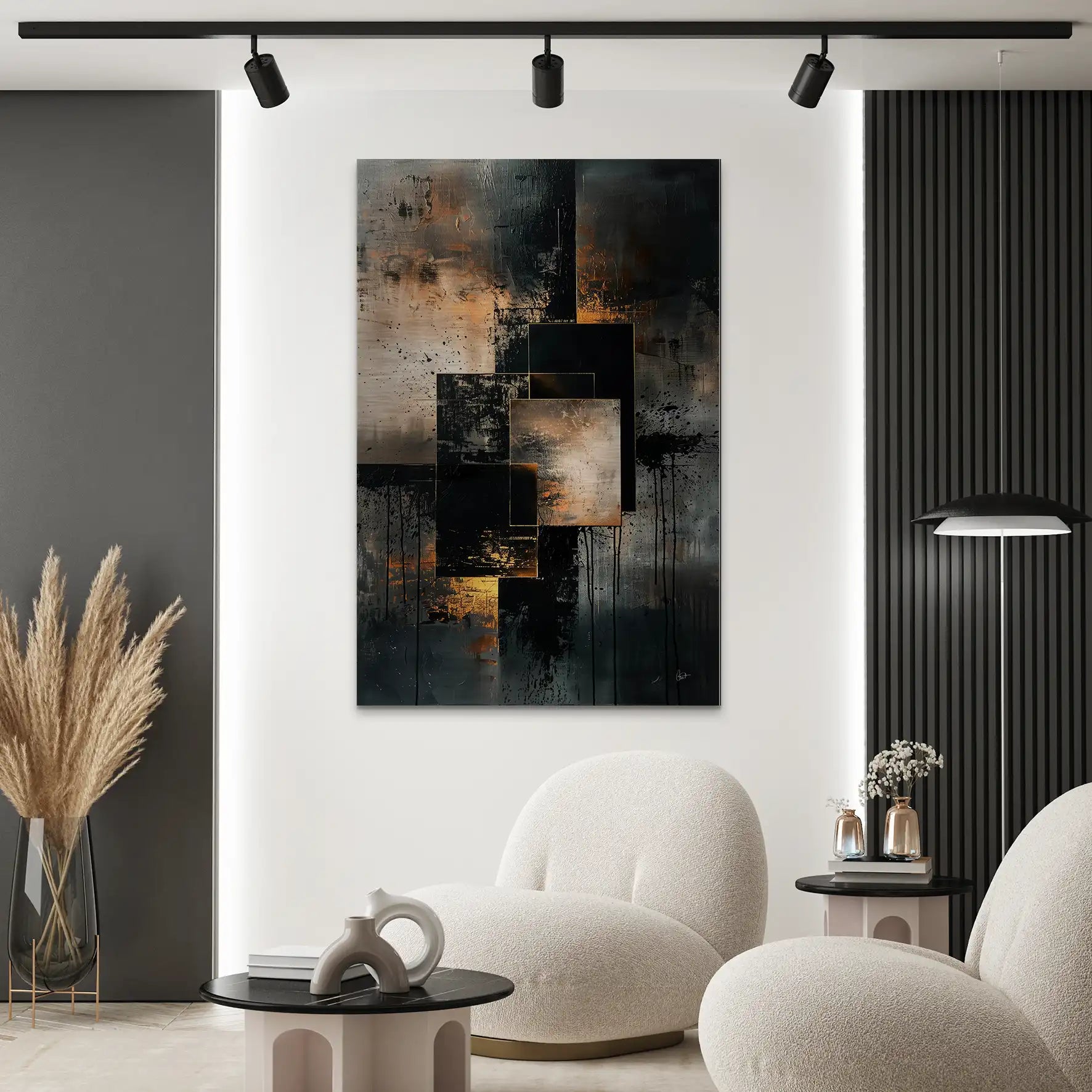 Abstrakt Nr.26 Alu Gebürstet Bild INGALERIE