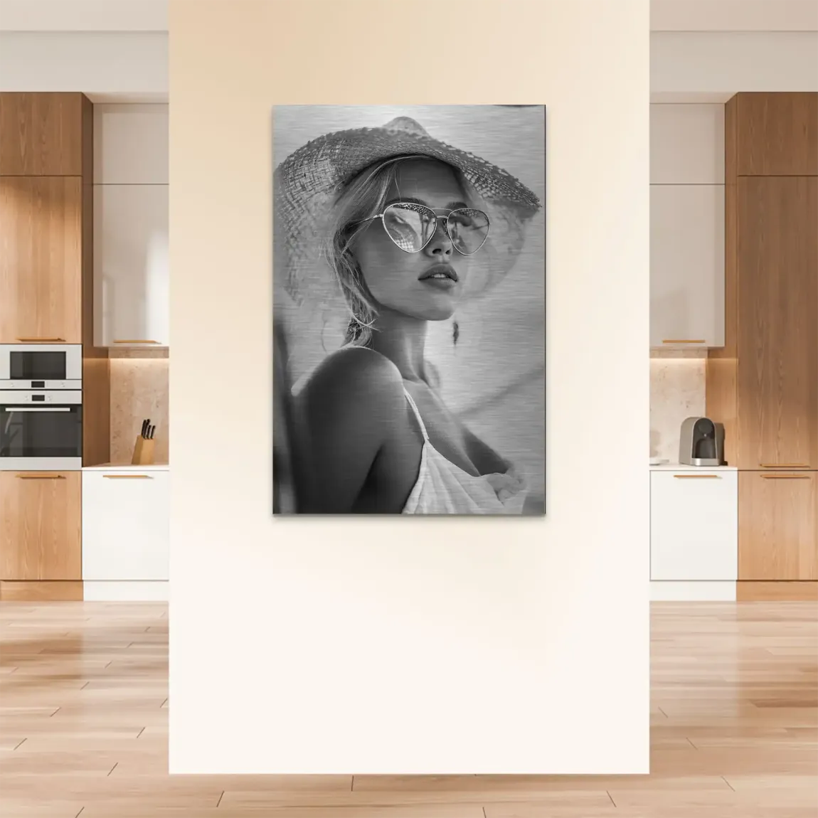 Summer Glam Noir Alu Dibond Bild gebürstet