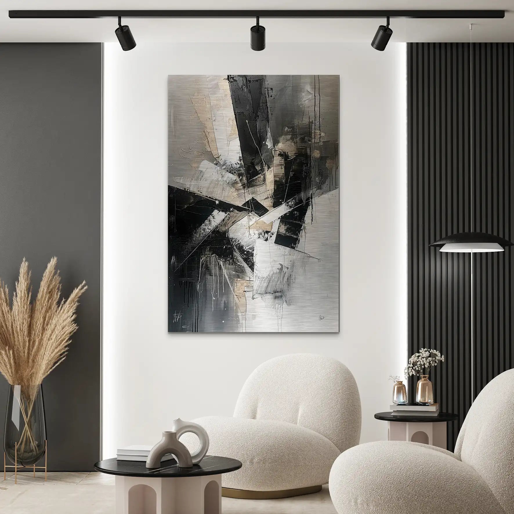 Abstrakt Nr.27 Alu Gebürstet Bild INGALERIE