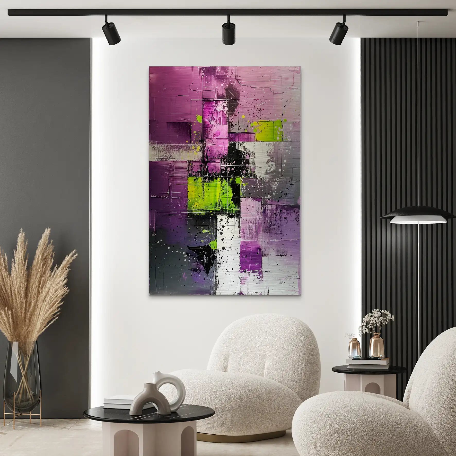 Abstrakt Nr.22 Alu Gebürstet Bild INGALERIE