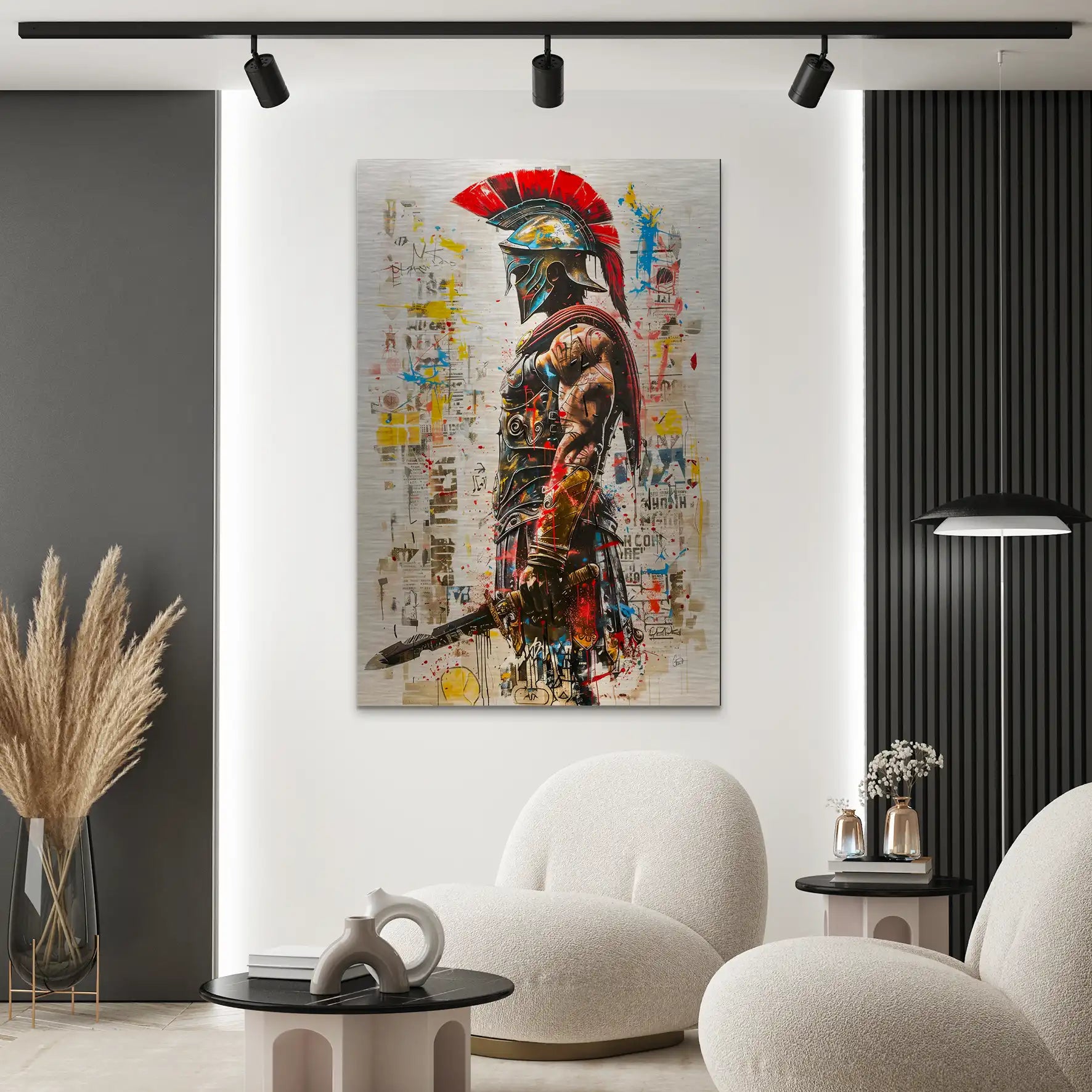 Spartaner Street Art AluDibond Gebürstet INGALERIE