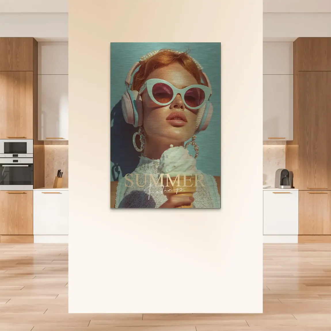 Summerfeeling Alu Dibond Bild gebürstet