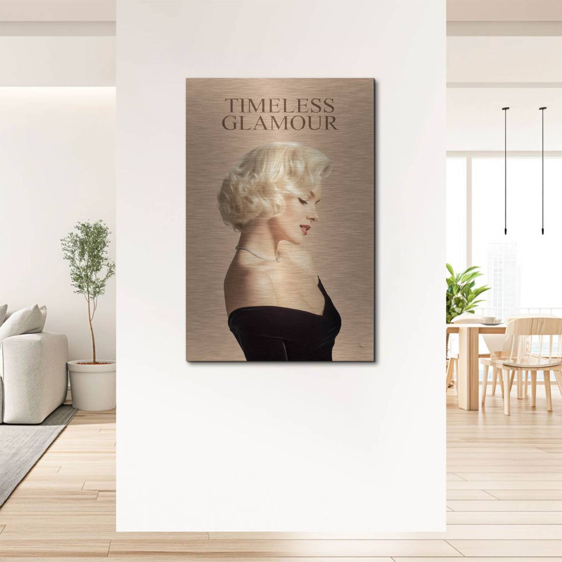 Marilyn Hollywood Grace Aluminiumbild gebürstet