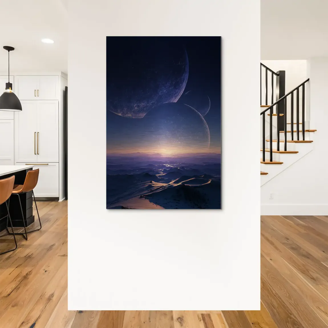 Jenseits der Welt Alu Dibond Bild gebürstet