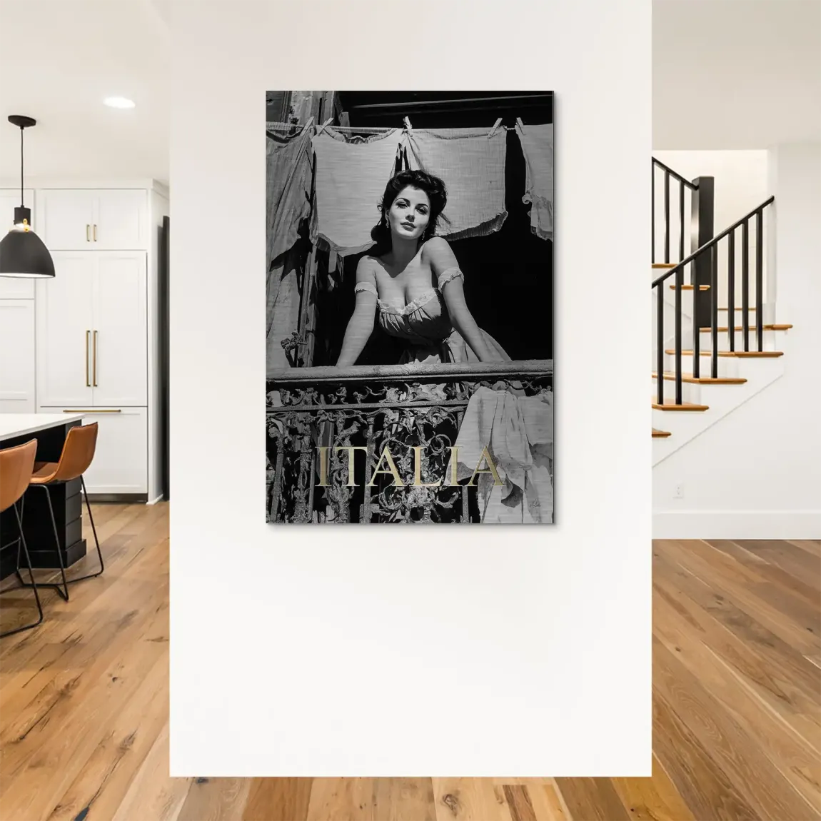 Bella Donna Noir Alu Dibond Bild gebürstet