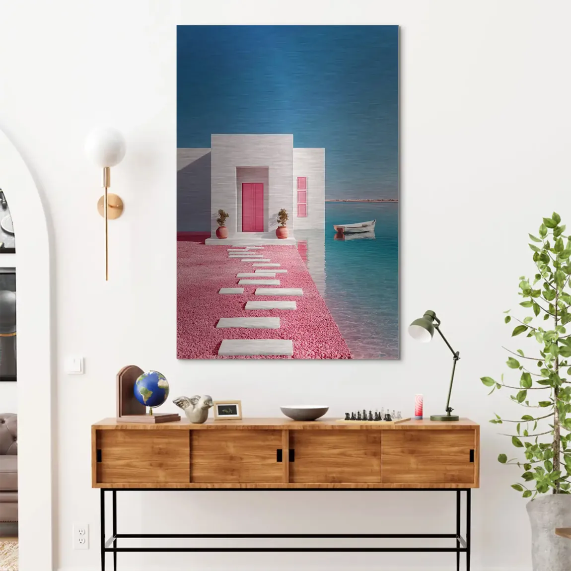 Casa Aurora Alu Dibond Bild gebürstet