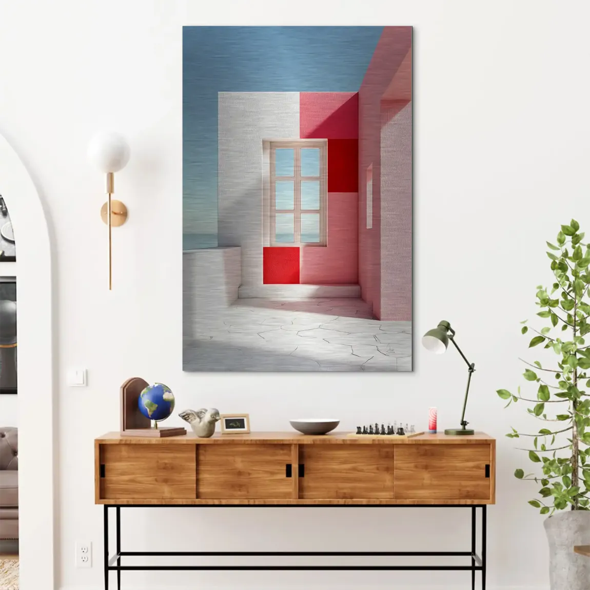 Ocean Vista Alu Dibond Bild gebürstet - INGALERIE | Dein Onlineshop für moderne Wandbilder