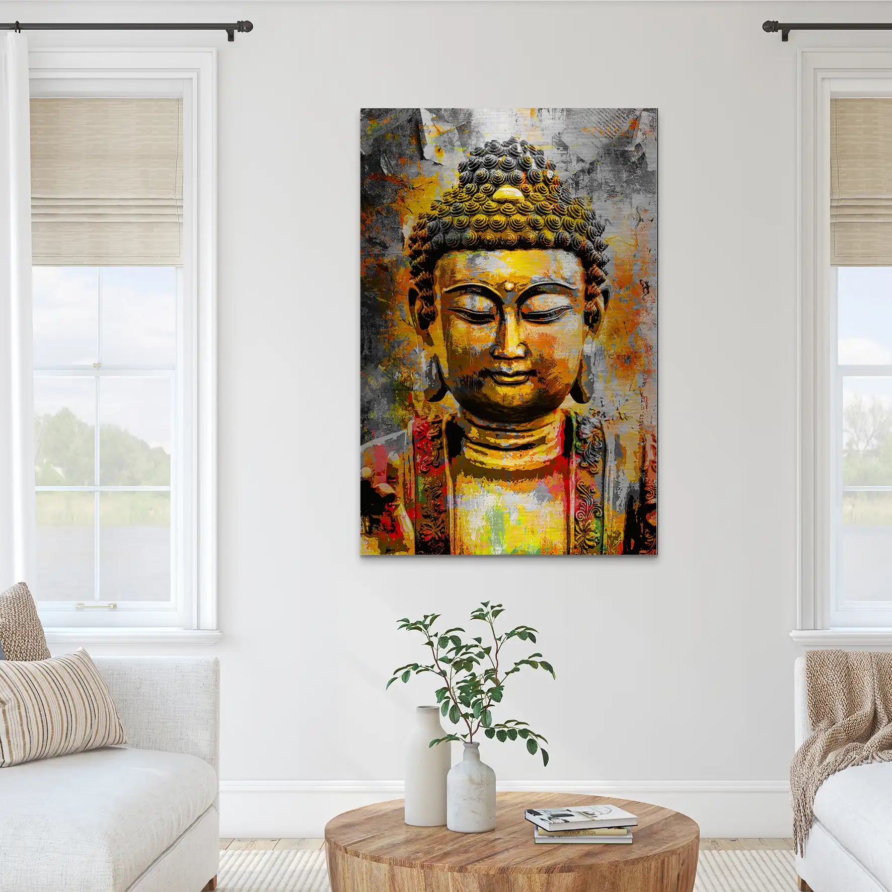 Buddha Boho Style AluDibond Gebürstet INGALERIE